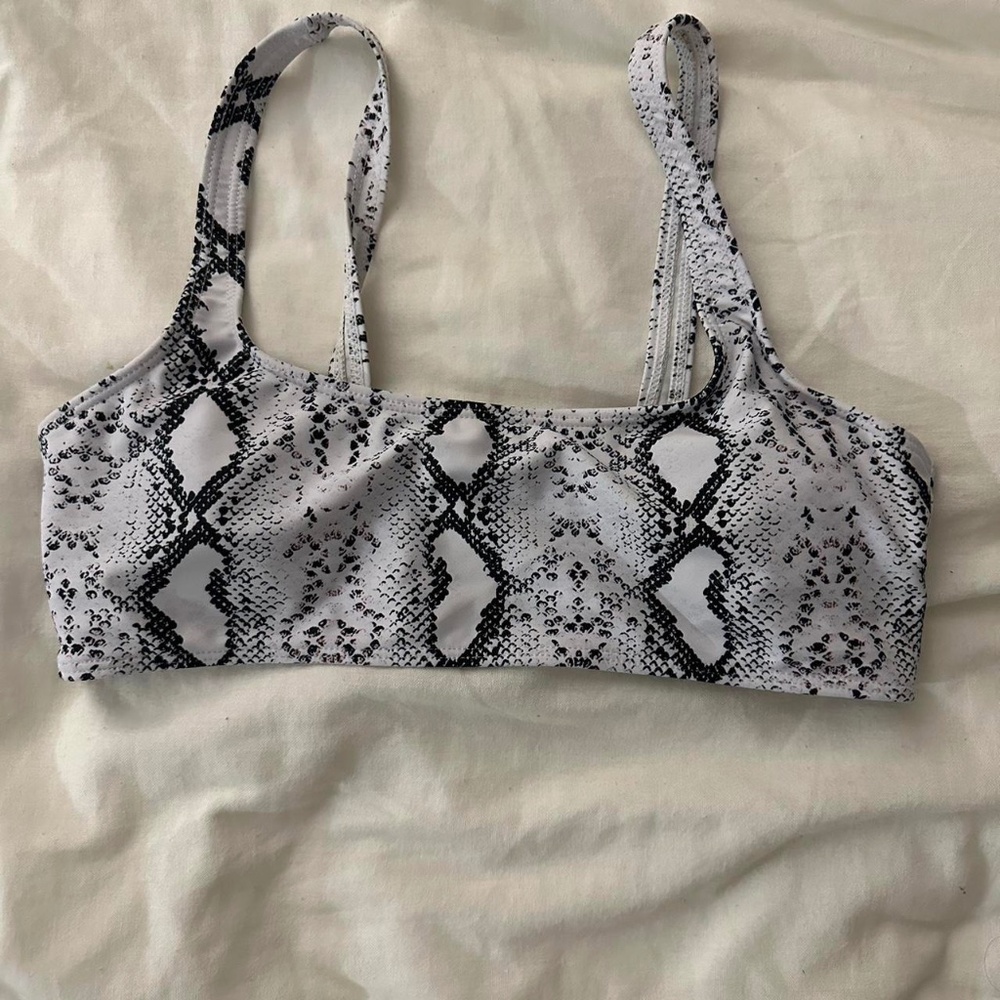 Shein snakeskin bikini top